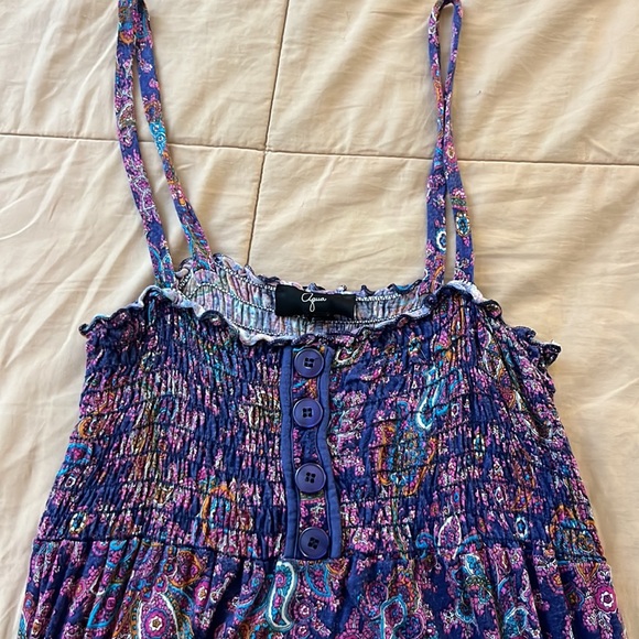 Aqua paisley dress - Picture 9 of 10